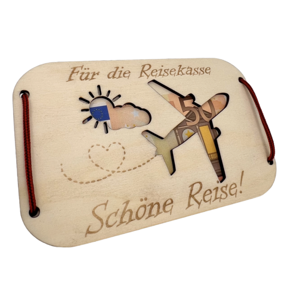 Geldgeschenkkarte Flugzeug